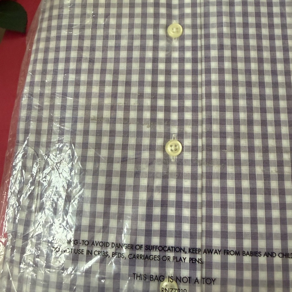DXL Big and Tall. Well Dressed Elegant Men's Purple Checkered Shirt. - Picture 5 of 16